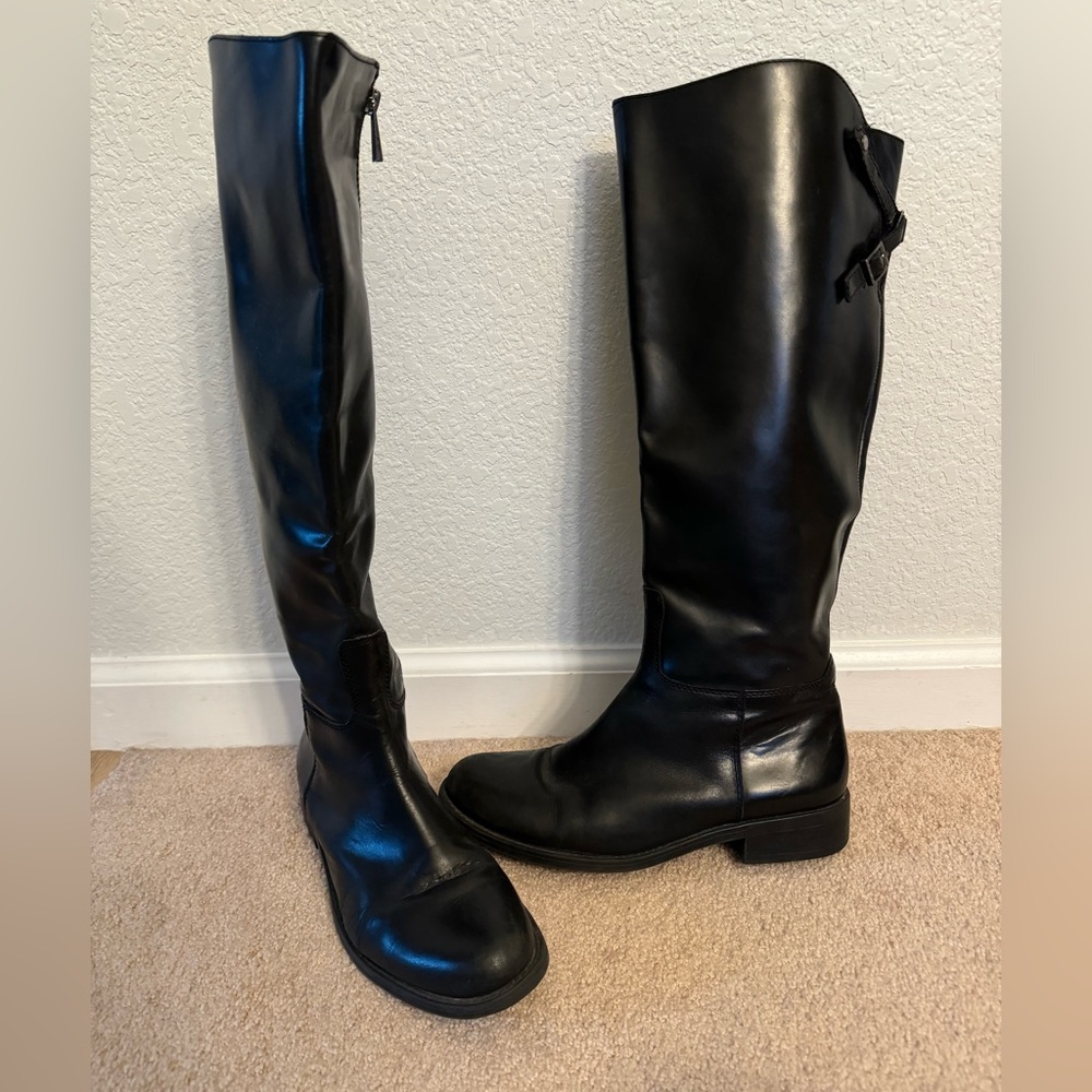 Vince Camuto Black Over-the-Knee Riding Boots